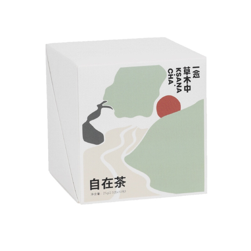 KSANA CHA 一念草木中 自在茶组合装 4口味 25g （红茶2.5g*2袋+绿茶2.5g*3袋+单丛茶2.5g+白茶2.5g*3袋）