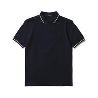 FRED PERRY 佛莱德·派瑞 男士短袖POLO衫 FPXPOCM3600XM 海军蓝/红色 XXL