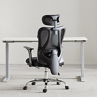 HBADA 黑白调 E101 人体工学椅 黑色标准款