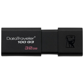 Kingston 金士顿 DataTraveler系列 DT100G3 USB 3.0 U盘 黑色 32GB USB-A 五只装