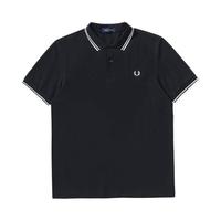 FRED PERRY 佛莱德·派瑞 男士短袖POLO衫 FPXPOCM3600XM 军蓝色/白色 M