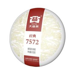 大益 茶叶 普洱茶熟茶 7572经典标杆茶   150g（2601批次）  中秋好礼