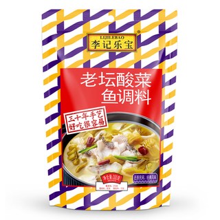 李记乐宝 酸菜鱼调料300g*2袋腌制酸菜鱼清汤味酸菜鱼香辣鱼调料 【2袋装】酸菜鱼调料300g