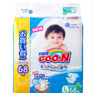 GOO.N 大王 维E系列 纸尿裤 L68片*3包 日版