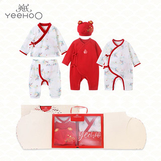 YeeHoO 英氏 婴儿礼盒套装初生婴儿礼包礼盒 YMLNJ02001A淡青釉 66CM