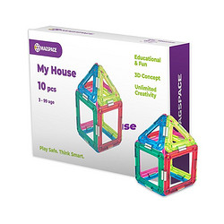 MAGSPACE 摩可立  2107摩登城堡   磁力片儿童玩具积木拼搭男孩女孩磁性玩具生日礼物
