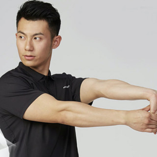 DECATHLON 迪卡侬 500 DRY POLO 男子POLO衫 123456 黑色 XXL