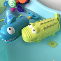 KIDNOAM 衾美 抽拉喷水儿童洗澡玩具 鳄鱼+鲨鱼 大号