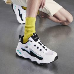 skechers斯凯奇男鞋复古老爹鞋休闲鞋熊猫鞋运动休闲鞋男