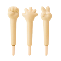 AIHAO 爱好 GP2047 创意解压中性笔 石头+剪刀+布 0.5mm 3支装