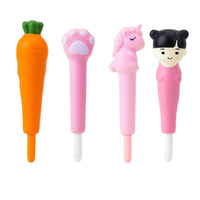 AIHAO 爱好 GP2046 创意解压中性笔 胡萝卜+小猫爪+小粉马+小女孩 0.5mm 4支装