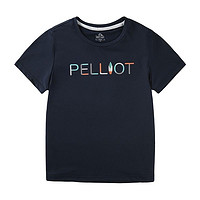 PELLIOT 伯希和 113021537 儿童短袖T恤 藏蓝色 120cm