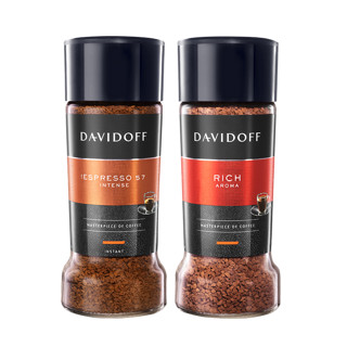 DAVIDOFF 黑咖啡 意式浓缩速溶纯苦咖啡粉 Rich香浓100g