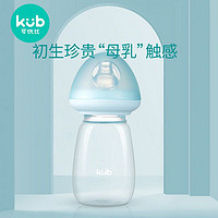 kub 可优比 小蘑菇玻璃奶瓶120ml-粉色