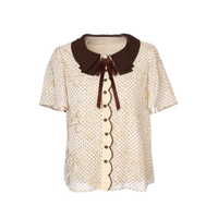 YINER 音儿 女士短袖衬衫 8C51270290 杏色 36