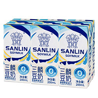 SANLIN 三麟 原味豆奶 200ml*6瓶