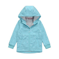 PELLIOT 伯希和 13930611 儿童软壳衣 晴空蓝印花 140cm