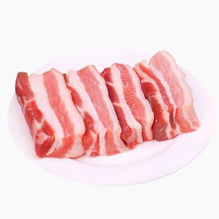 湘村黑猪供港猪后腿肉丁500g猪臀肉后臀尖猪腿肉猪瘦肉黑猪肉生鲜