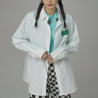 chuu 女士长袖衬衫 CHD1204V 白杏色