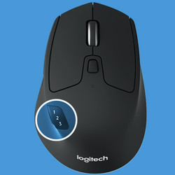 logitech 罗技 M720 2.4G蓝牙 优联 双模无线鼠标 1000DPI 黑色