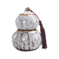 聚正 00230 双层葫芦 茶叶罐 300g 窑变白