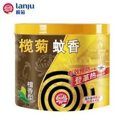 lanju 榄菊 蚊香檀香型大盘40单圈/筒 家用室内驱蚊黑蚊香盘式防蚊灭蚊子盘香