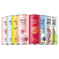 RIO 锐澳 微醺全家福系列 8罐8口味 3度鸡尾酒配2气泡水