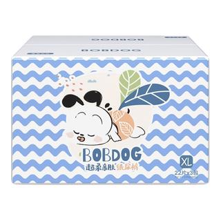 BoBDoG 巴布豆 超柔亲肤系列 纸尿裤 XL22片*3包 小波浪款