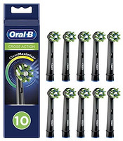 Oral-B 欧乐-B CrossAction 替换牙刷头 黑色版 10支装