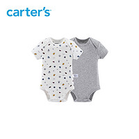 Carter's 孩特 婴幼儿短袖连体衣  2件装