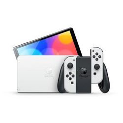 Nintendo 任天堂 日版 Switch OLED款高续航游戏机 黑白配色