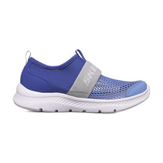SKECHERS 斯凯奇 Comfy Flex 2.0 男童休闲运动鞋 660064L/BLGY 蓝色/灰色 30码