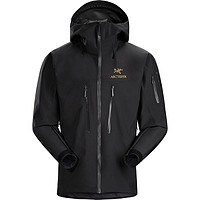 ARC'TERYX 始祖鸟 ASCENT攀岩系列 ALPHA SV 男子冲锋衣 25681 黑色 L