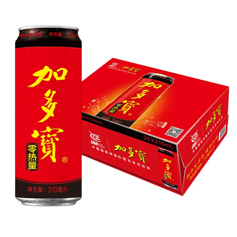 JDB 加多宝 零热量 凉茶植物饮料 310ml*24罐