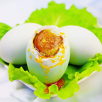 桃小淘 油黄咸鸭蛋1枚 40-45克 尝鲜装 熟咸蛋