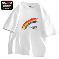 Glemall 哥来买 森马集团旗下GleMall夏2022短袖T恤印花潮牌上衣百搭休闲帅气大码