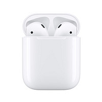 Apple 苹果 AirPods 2 半入耳式真无线蓝牙耳机 有线充电盒 白色（保护壳套餐）