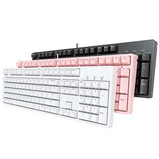 ikbc C104 104键 有线机械键盘 正刻 黑色 Cherry青轴 无光