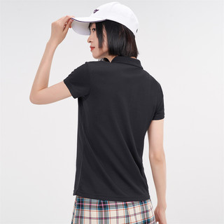 XTEP 特步 女子POLO衫 879228020424 黑色 XS