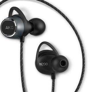 AKG 爱科技 N200 WIRELESS 入耳式颈挂式动圈蓝牙耳机 曜石黑