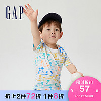 Gap 盖璞 儿童印花短袖