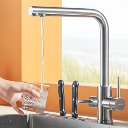 arrow箭牌卫浴ae45111ss三合一直饮水龙头