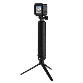 TELESIN 适配gopro10手持杆insta360/action2运动相机自拍支架三折杆适用hero10/9/8/7大疆运动相机 gopro配件 浮力棒三向自拍杆