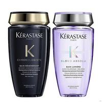 黑卡会员：KÉRASTASE 卡诗 黑钻钥源洗发水250ml+耀光凝色洗发水250ml