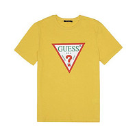 GUESS 盖尔斯 女士圆领短袖T恤 YJ2K9415K 黄色 S