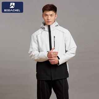 bodachel运动冲锋衣男女三合一外套秋冬加绒西藏可拆卸防风滑雪服 M 纳户蓝-女