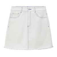 Semir 森马 女士短款半身裙 10-9321120092 本白 S