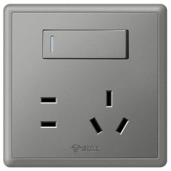 bull 公牛 g36灰色 一开双控五孔开关插座