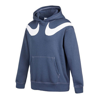 NIKE 耐克 SWSH FLC GX HOODIE 女子运动卫衣 DD5581-437 闪电蓝色 S