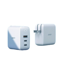 AUKEY 傲基科技 PA-B6S 氮化镓充电器 USB-A/双Type-C 90W 白色